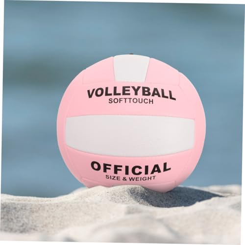 Cabilock Soft Training Volleyball Size 5 Pu Leather Indoor Sports Ball for School Exams and Versatile Practice, Machine-Seamed Soft Volleyball for Youth Training and Competition