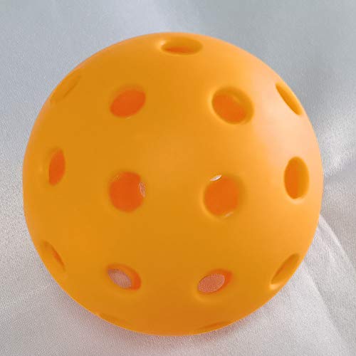 Mike Indoor Sports Pickleball Balls, Specifically Optimized Design Pickleball Balls, Flight Trajectory is Stable, 4 Yellow Balls and 4 Orange Balls Pack of 8 with A Mesh Bag