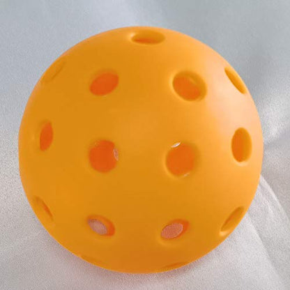 Mike Indoor Sports Pickleball Balls, Specifically Optimized Design Pickleball Balls, Flight Trajectory is Stable, 4 Yellow Balls and 4 Orange Balls Pack of 8 with A Mesh Bag