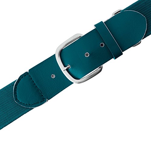 Champion Sports Baseball & Softball Belt – Stretch Fit Uniform Belt for Youth & Adult Players, Multiple Colors - color: Teal, size: Youth (18-32 Inches)