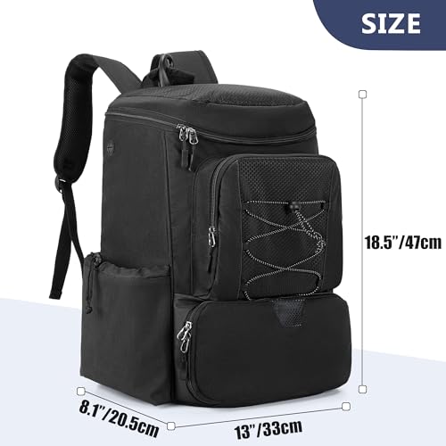 GOBUROS Pickleball Paddle Bag Backpack for 4 Rackets with Fence Hook, Pickleball Equipment Bag with Shoe Compartment for Men Women, Bag Only