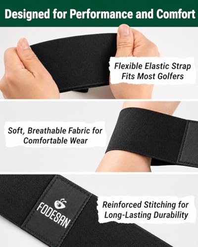 Golf Arm Band Training Aid for Swing Connection, Arm Connection Golf Trainer for Better Tempo, Ball Striking & Consistency, Easy Golf Swing Training Aid for Indoor Practice, Golf Gift for Golfers