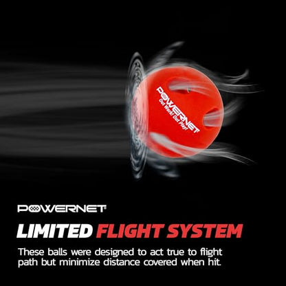 PowerNet Crushers & Weighted Balls, Softball Baseball Hitting Trainer for Improved Speed, Power & Coordination, Batting Practice Softballs 24 Balls - style: Crushers & Softballs