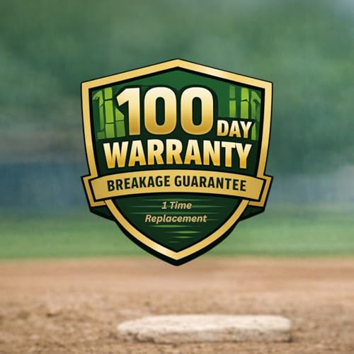BAMBOOBAT by Pinnacle Sports Equipment INC. Youth Durable Bamboo Baseball Bat for Players Aging 5-13 Years Old - 100 Day Warranty