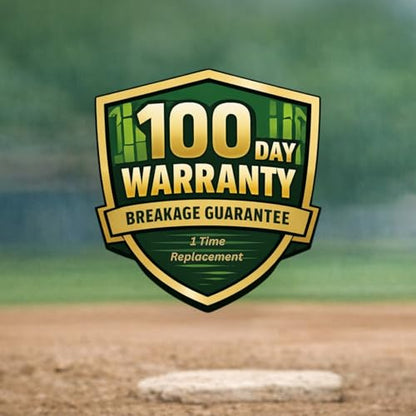 BAMBOOBAT by Pinnacle Sports Equipment INC. Youth Durable Bamboo Baseball Bat for Players Aging 5-13 Years Old - 100 Day Warranty