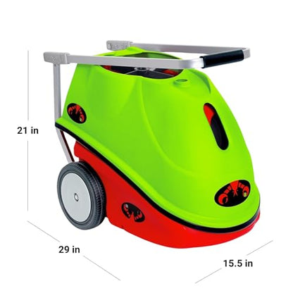 Lobster Sports Pickleball Machine – Full-Featured – Adjustable Topspin, Backspin, & Lobs, Random Oscillation, Ball Speed (20-60MPH), Lightweight & Portable, Holds 125 Balls, with Multi-Function Remote - style: The Pickle Champion