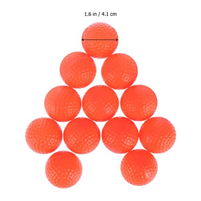 12pcs Indoor Golf Practice Balls Soft PU Material Realistic Feel for Training Suitable for Backyard and Indoor Use Exercise Training Aids