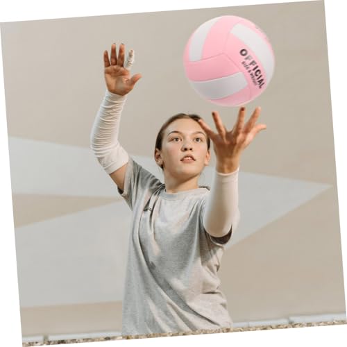 Healifty Soft Indoor Volleyball Training Ball, Soft Practice Ball for Adults, Standard Size 5 Non-Inflatable Explosion-Proof Volleyball for Indoor Game and Exercise