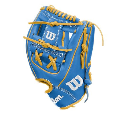 Wilson A2000 1786 Baseball Glove, Right Hand Throw, Infield Series - Exclusive Edition - color: C. Blue/Yellow
