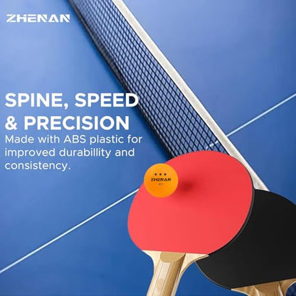 40+ New Material Ping Pong Balls 20 Pack Multicolor White and Orange Advanced Table Tennis Balls 3 Star Training & Practice Ping Pong Ball，Competition and Recreational Play, Abs Ping Pong Ball - color: Multicolor