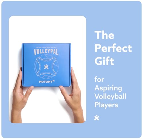 MOTOMY™ Volleyball Training Equipment Aid ‘VolleyPal’ – Solo Rebounder Trainer for Serve, Spike, Set & Pass; Indoor and Outdoor Practice Gear Volleyball Gifts for Teen Girls