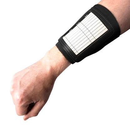 Quarterback Wristband Playbook for Youth and Adult 20 Pack - Football, Baseball, Softball Play Wristbands for Training - Complete with Coach Whistle and Pair of Trainer Receivers