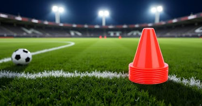 10pcs Football Cones Training Traffic Cones for Training Football(Red)