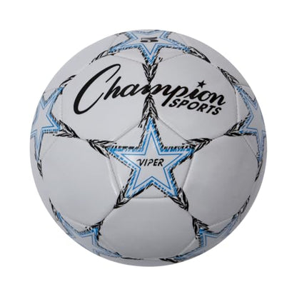 Champion Sports Viper Soccer Ball – TPU Soft-Touch Training Ball in Sizes 3,4,5 for Indoor/Outdoor Play - style: Size 5