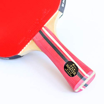 Palio Master 3.0 Table Tennis Bat & Case | ITTF-Approved Intermediate Ping Pong Racket | Allround Speed, Spin and Control | Case, ITTF-Approved, Allround Speed, Spin, Control - style: Single Bat