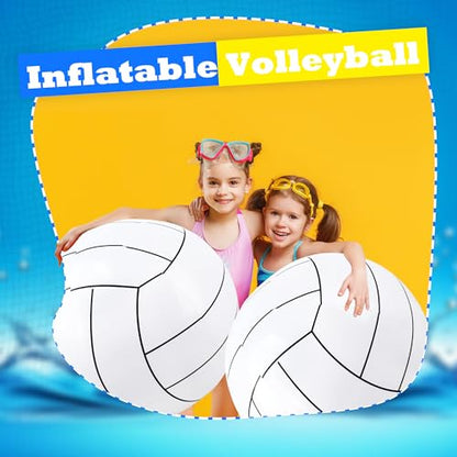 2 Pcs 40 Inch Giant Inflatable Soccer Ball Basketball Volleyball Baseball Blow Up Beach Balls Large Inflatable Sport Pool Balls for Outdoor Activity Games Pool Decoration
