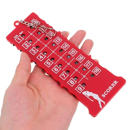 Luxshiny Portable Golf Score Counter Stroke Tracker Abs Outdoor Use Read Golfing Scorer for Accurate Score Tracking and Professional Game Enhancement