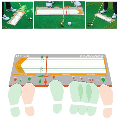 Golf Training Mat for Beginners Posture Assistance and Entry-Level Stance Corrector Trainer with Golf Training Aid