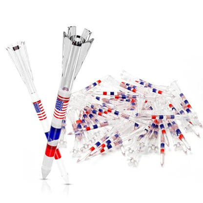 DURARANGE Premium Golf Tees - 5-Prong & 4-Prong Anti-Slip, Enhanced Stability, Unbreakable Golf T 3-1/4" for 360cc Drivers, Ideal Gift for Golfer - color: Elite Golf Tees- Transparent- 50pk