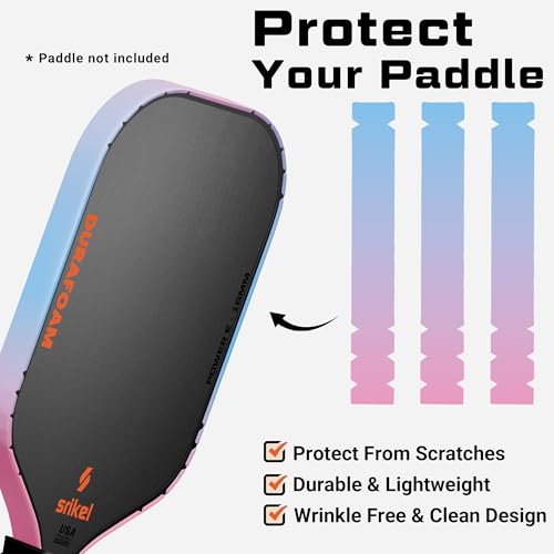 Pickleball Edge Guard Tape – Pickle Ball Paddle Edge Protection Tape 3 Pack, Paddle Head Edge Guard for 12MM to 20MM Rackets, Fits Perfectly Curved Edge, Easy Application, No Wrinkling - color: purple gradient, size: 16mm Paddle