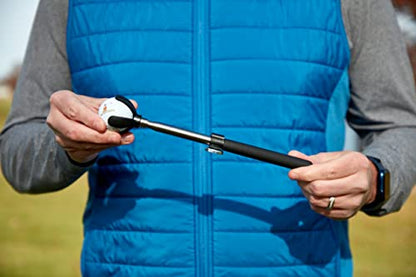 Compact Stainless Steel Telescopic Golf Ball Retriever and Grabber with Magnet in Handle -Picker for Quick, Easy Pickups Golf Ball Pick Up & Retrieval