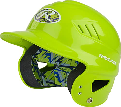 Rawlings | COOLFLO Batting Helmet | T-Ball (6 1/4" - 6 7/8") | Black - color: Green - REMIX