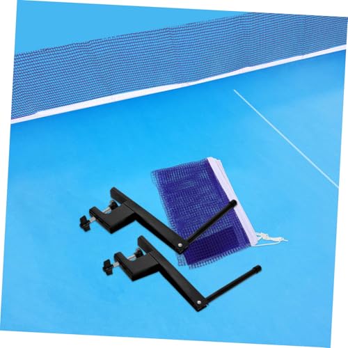 STOBAZA Portable Table Tennis Net and Post Set with Easy Installation for Indoor and Outdoor Pingpong Games Replacement Tennis Net with Elastic Mesh and Clamps Suitable for Any Table