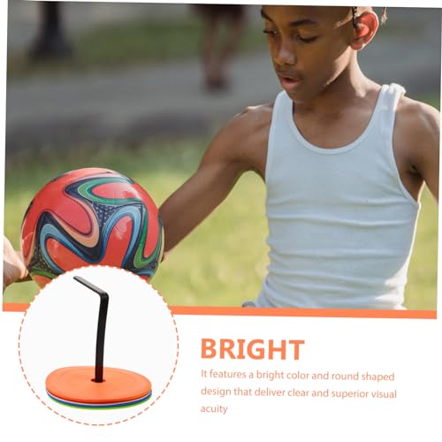 VANZACK 1set Football Training Sign Discs Brightly Markers for Soccer Basketball and Agility Drills Pe and Material Lightweight Stackable Design for Easy Storage