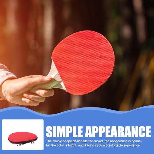 Table Tennis Paddle Case and Racket Bag Eva Hard Shell Protective Storage for Ping Pong Paddle with Ball Holder Portable Sports Organizer for Game Use