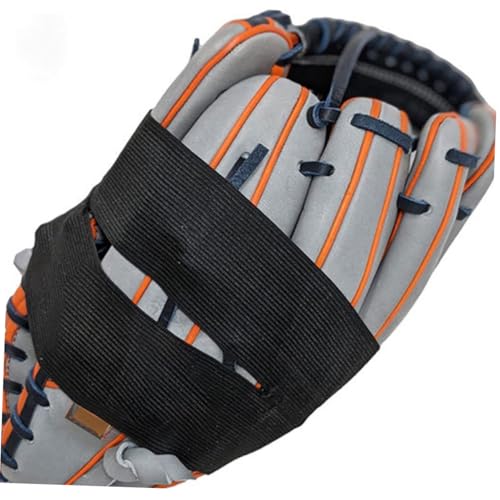 KICHOUSE 4pcs Baseball Glove Straps Lacing Kit Elastic Mitten Wrap for Softball Baseball Catcher Glove Wrap Band Conditioner for Supplies