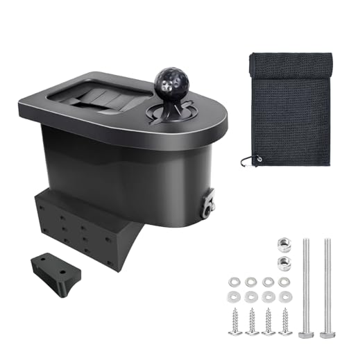 Golf Cart Ball Washer and Club Cleaner Kit, Golf Ball Cleaner and Club Head Washer with Golf Towel, Universal Golf Ball Washer Cleaner for EZGO, Club Car, Yamaha, Advanced EV, Star EV