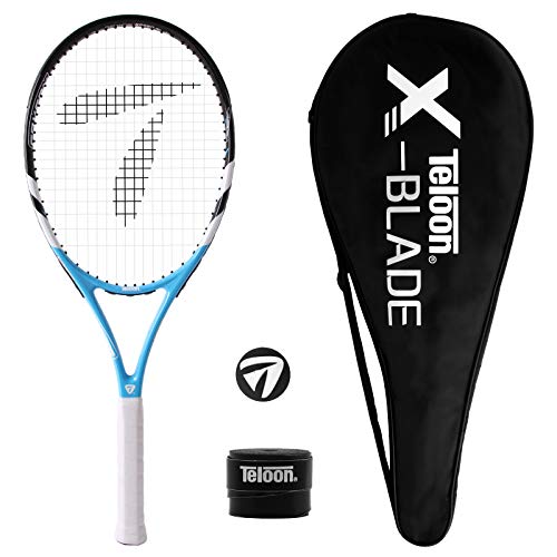 Teloon Recreational Adult Tennis Rackets-27 inch Tennis Racquet for Men and Women College Students Beginner Tennis Racket. - color: V1-blue