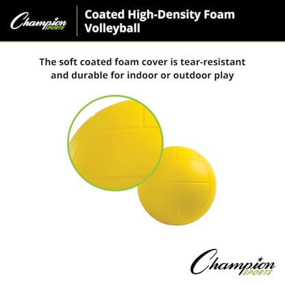 Champion Sports Coated High Density Foam Volleyball
