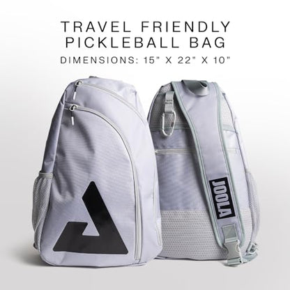 JOOLA Everyday Sling Bag - Lightweight Pickleball Backpack Holds 2 Paddles - Crossbody Bag with Bottle Pocket & Carabiner - color: Gravity Gray