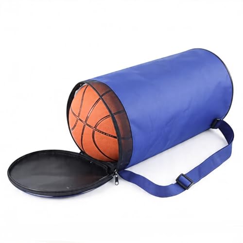 Professional 2 Basketballs/Volleyballs/Footballs Equipment Bags Waterproof Oxford Sports Duffel Bags Lightweight Portable Gym Tote Ball Storage Bag Organizer Backpack Carrier Holder - color: Blue