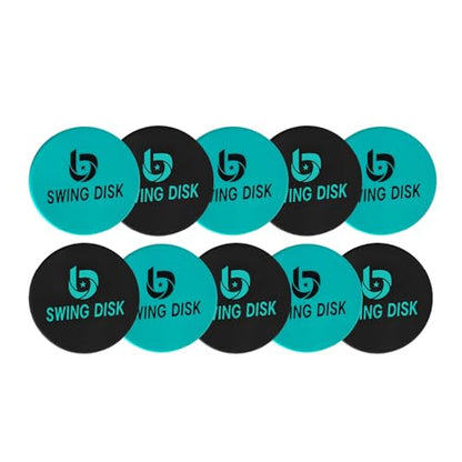 Bandit Sports Swing Disk Baseball Swing Trainer, Baseball Hitting Trainer Disks for Improving Baseball Swing, Baseball Training Equipment to Analyze Swing and Improve Batting Mechanics - size: Pack of 10