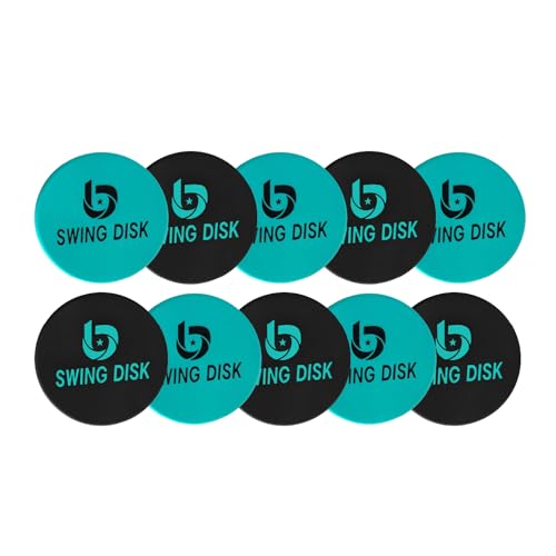 Bandit Sports Swing Disk Baseball Swing Trainer, Baseball Hitting Trainer Disks for Improving Baseball Swing, Baseball Training Equipment to Analyze Swing and Improve Batting Mechanics - size: Pack of 10