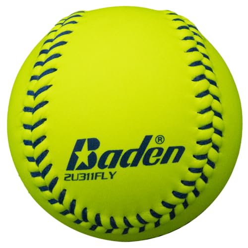 Baden | USSSA Approved | Official League Fastpitch Softballs | Perfection Leather | 11" or 12" | Optic Yellow | One Dozen
