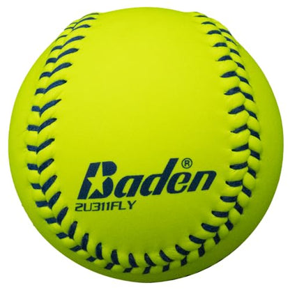 Baden | USSSA Approved | Official League Fastpitch Softballs | Perfection Leather | 11" or 12" | Optic Yellow | One Dozen