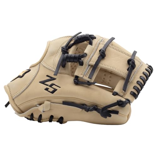 SSK Z5 Craftsman Youth Baseball Glove – 10.5” – 11” – 11.25” – 11.5” Right & Left Hand Throw - color: Camel/Black - I Web, size: 11" - Right Hand Throw