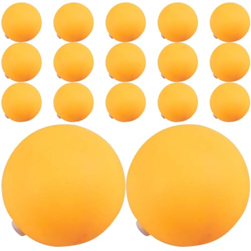 PRETYZOOM 100pcs 27mm Yellow Plastic Pingpong Balls with Hole for Table Tennis Practice Machine Training Balls Bulk Set for Indoor Outdoor Sports
