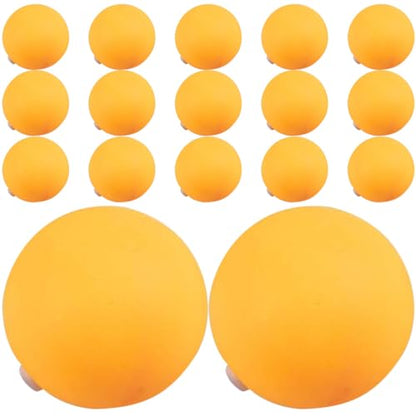 PRETYZOOM 100pcs 27mm Yellow Plastic Pingpong Balls with Hole for Table Tennis Practice Machine Training Balls Bulk Set for Indoor Outdoor Sports