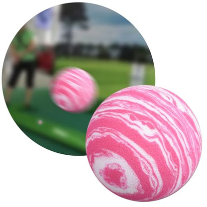 10Pcs / Set Golf Practicing Balls Rainbow Color Foam for Swing Training Rainbow Indoor