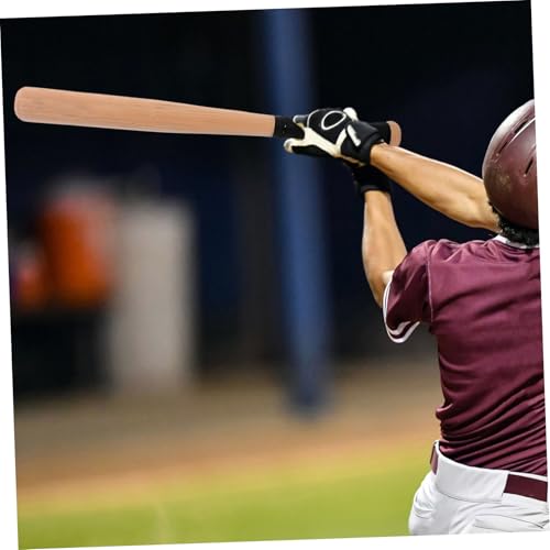 BESPORTBLE Solid Wood Baseball Bat 21 Inch Lightweight Handheld Training Stick for Youth and Adults Outdoor Baseball Practice Durable Beech Wood Construction