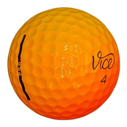 LostGolfBalls - Vice Pro Plus Shade Red/Orange, Recycled & Used Golf Balls in Good Condition, Rare Recycled & Used Golf Balls, AAA Quality, Vice PROPLUS Red & Orange