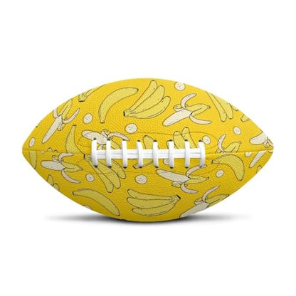 SYtrade Recreational Football Game Footballs PU Composite Leather Footballs for Training Indoor Outdoor - color: Banana Yellow