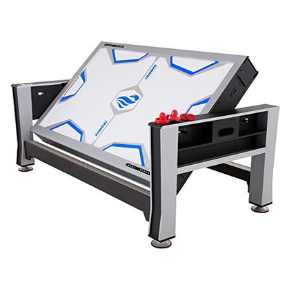 Triumph 3-in-1 Swivel Multi-Game Table – 84" Rotating Game Table with Air Hockey, Billiards & Table Tennis – Complete Accessory Set Included – Space-Saving Family Game Room Entertainment