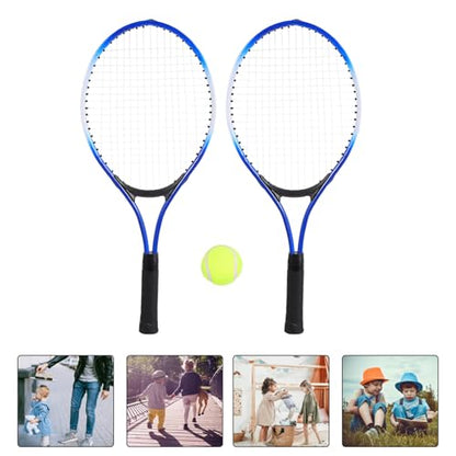 Luxshiny Tennis Racket Set Lightweight Outdoor Sports with Enlarged Racket Area for Easy Beginner Practice Safe Material Portable for Boys