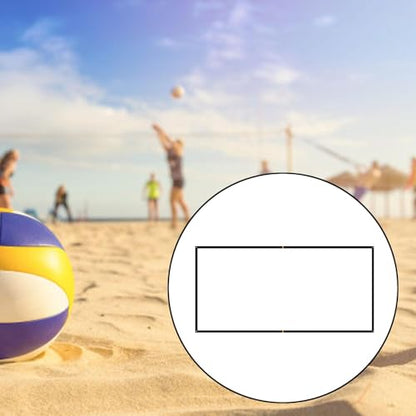 Beach Volleyball Court Marking Line Portable Design Heavy Duty 26.3 Ft X 52.5 Ft - color: Black