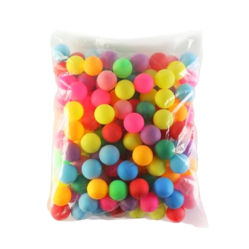 50Pcs Colored Table Tennis Ball Entertainment Pingpong Lightweight Game for Learning Activity Colored Pingpong Washable Game